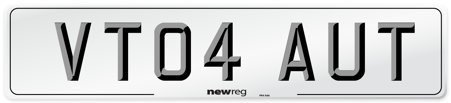 VT04 AUT Number Plate from New Reg